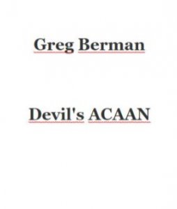 Devil's Acaan by Greg Berman
